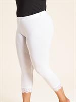 Sandgaard - Oslo Capri Leggings med Blonde, Hvid